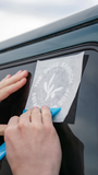 Olive Branch Vinyl Cling Window Decal