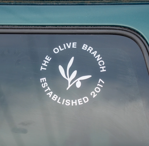 Olive Branch Vinyl Cling Window Decal