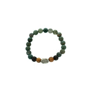 Amazonite & Bethlehem Olive Wood Bracelet