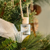 Frosted Pine Essential Oil Diffuser Hanging in Christmas Tree