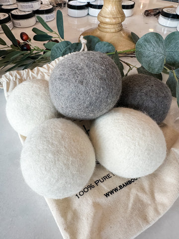 Organic Wool Dryer Balls Set of 6