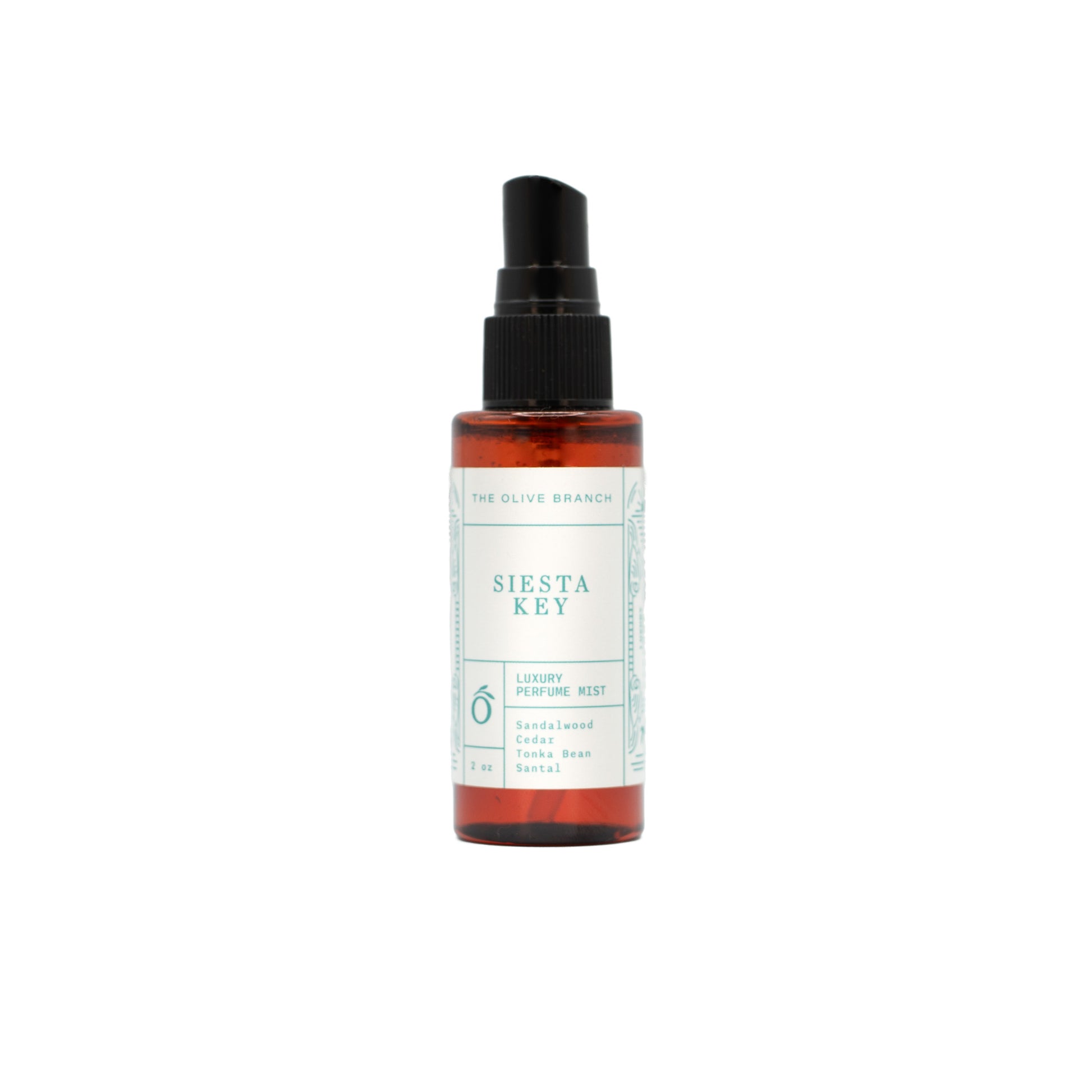 Siesta Key perfume mist bottle on a white background