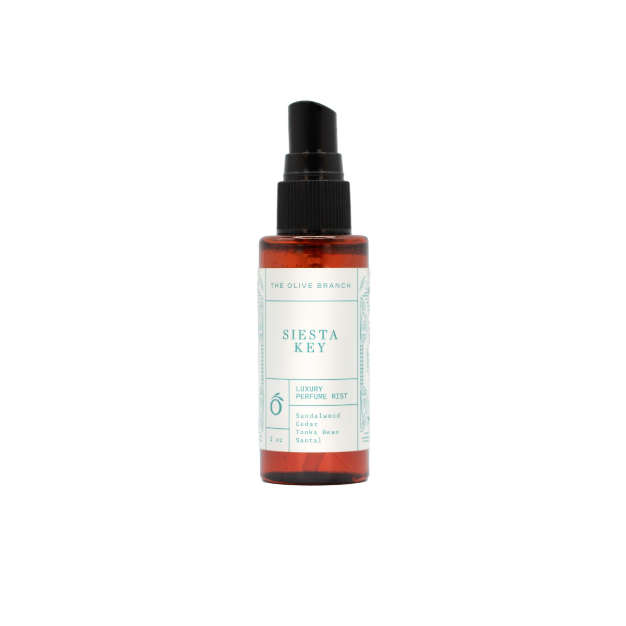 Siesta Key perfume mist bottle on a white background