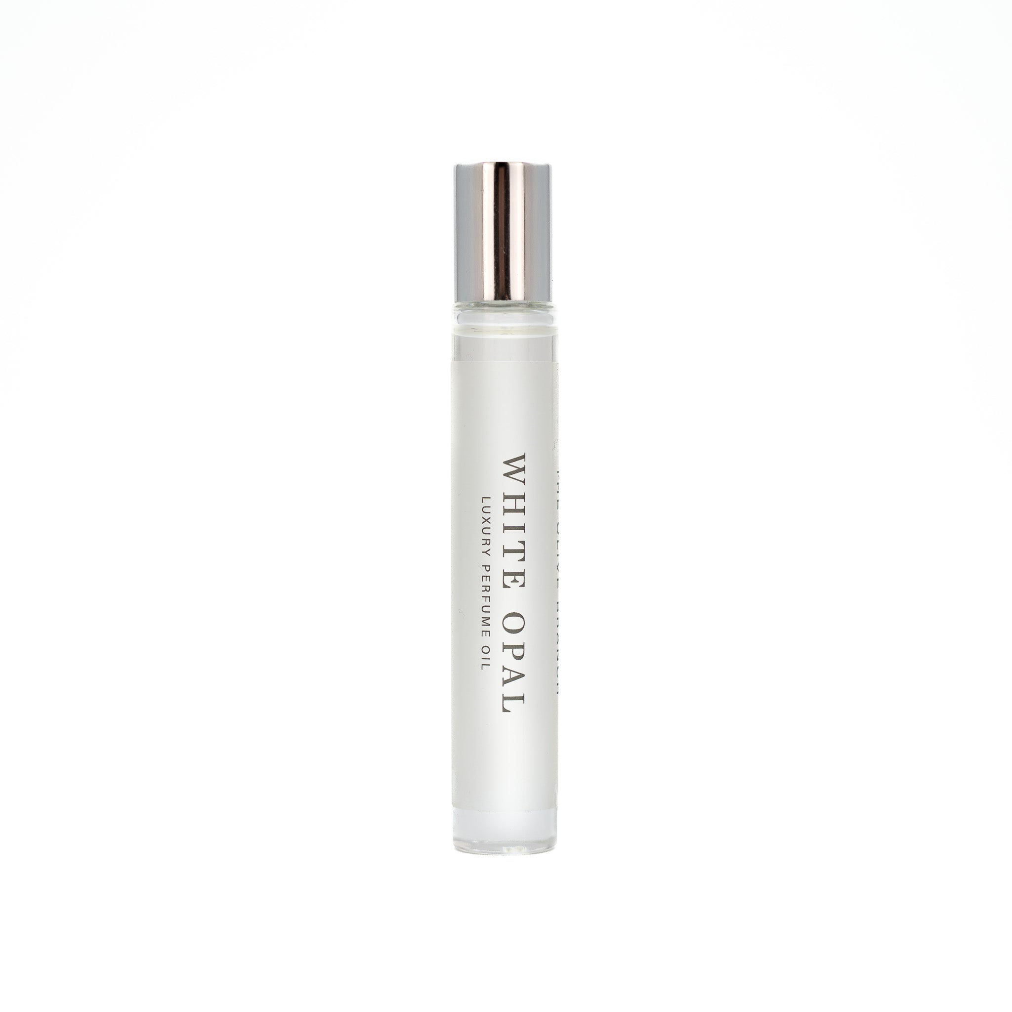 White Opal perfume bottle on a white background